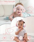 2in1 Baby Ear Muffs For Noise Reduction  Ear Protection Earmuffs   Adjustable   