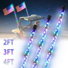 2 3 4ft Thin Led Whip Spiral Chasing Rgb  Whip Lights Fit For Can-am X3 Rzr