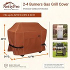 Gas Bbq Grill Cover 52 Inch 2-3 Burner 600d Heavy Duty Waterproof Outdoor Barbec