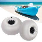2pcs Beach Cart Replacement Wheels 16  Big Balloon Tires For Kayak Fishing Carts