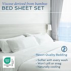 Hotel Sheets Direct 100  Viscose Derived From Bamboo Queen  White Brand New