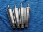 Set Of Four Kason 4  Tapered Steel Adjustable Legs Industrial Commercial 4-15 16