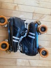 Vintage Riedell 265 Speed Derby Roller Skates-mens 7 Women s 8 5-9 White Stripe