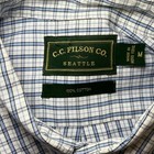 Vintage C c  Filson Plaid Button Down Long Sleeve Shirt Classic Fit Mens Size M
