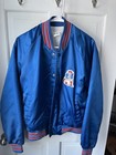 Vintage New England Patriots Chalk Line Satin Bomber Jacket M Made In Usa 80   s