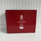 Nib 2008 Beijing Olympic Tea Set Hunan Hualian Porcelain Peony Serial Hologram