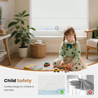 No Drill Cordless Roman Shades 34x60 Blackout Blinds Uv Insulated