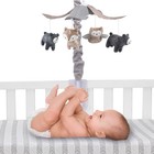 Lambs   Ivy Woodland Forest Gray tan Musical Baby Crib Mobile Soother Toy