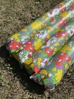 Vtg 1970s Inflatable Pool Air Mat float Floral Print Tested 64   x27   