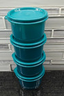 Tupperware Snack Cups In Teal And Get 4 With Matching Lids  Free Shipping N New