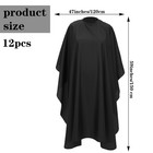 12 Pcs Barber Cape With Adjustable Snap Closure  Hair Cutting Cape  59 X 47 S   