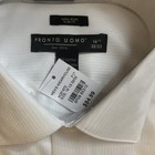 Pronto Uomo Slim Fit French Cuff Tuxedo  formal Dress Shirt Size 16 5 32 33 Nwt