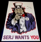 System Of A Down Elect The Dead  Signed Autographed Poster Serj Wants You Soad