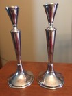 Pair Of Beautiful Sterling Silver  925 Judaica     Hazorfim Israel     Candlesticks