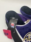 Foco Nfl Baltimore Ravens Slippers On Hard Sole Men   s Size Small 7-8