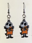 Black Jack Skellington Oogie Nightmare Before Christmas Drop Dangle Earrings  