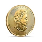 2021 1 2 Oz Canadian Gold Maple Leaf Coin  bu 