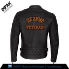Us Army Veteran Rocker Set Gold Embroidered Patches 12  Military Patriotic Patch