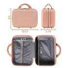  Hard Shell Makeup Case  Travel Cosmetic Organizer With Dividers  Beauty Case 