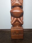Tiki Carving 19  Tiki Kane Handcarved Wood Figure Hawaii Vintage