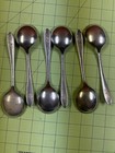Set Of 6 Vintage Soup Spoons  Silver Plate  Oneida