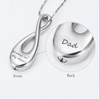 Infinity Cremation Jewelry For Ashes Urn Necklace Pendants For Ashes Holder Memo