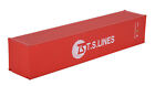 1 87 Ts Lines 40gp Metal Shipping Container Model Toy Home Office Decor Gift