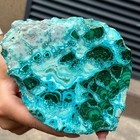 Natural Blue Green Chrysocolla Slice Polished Crystal Healing Stone  554 G