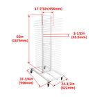 Steel Powder Coated White Drying Rack Display Stand For Doors shelves paint Shop