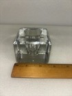 Vtg Or Antique Glass   Crystal Inkwell Ink Pot M