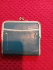 Rare Coach Vintage Y2k 90 s Legacy Genuine Leather French Framed Kisslock Wallet