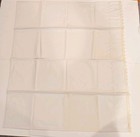 Vtg Cotton Pillowcases Tatted Lace Handmade Cream Color One Pair  32 x18 5  Nos