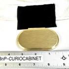 Vintage Gold Tone Oval Double Compact Mirror Makeup Pocket Vanity Pouch Set