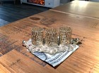 Antique Early 1900s Gold Filigree Ornate Cherubs 3 Slot Vanity Lipstick Holder