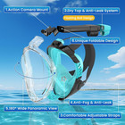 Full Face Snorkel Mask  Snorkeling Gear For Adults  Scuba Mask Diving Dry Top