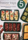 Food Grade Silicone Freezer Trays molds Gray 5 Pack  lids-great For Meal Prep