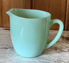 Vintage Fire King Jadeite Green Small 6 Inch Across Milk Pitcher Great Condition