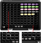 Usb Flash Drive Case 104-slot Thumb Drive Storage Organizer Black