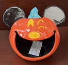 Disney Mickey Mouse Jack-o -lantern Halloween Candy Bowl Nib
