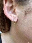 Gold Color Stainless Steel Hoop Earrings For Women Small Round Circle Huggie Ear