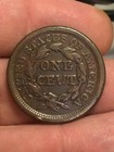 1848 Braided Hair Large Cent Damaged See Pictures