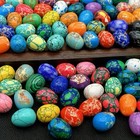 10 Pcs Natural Multi-color Gems Crystal Healing Mineral Eggs Quartz - Random