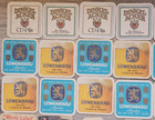 Vintage German Swiss Beer Paper Cardboard Coasters Lot Of 53 Assorted Pub Bar