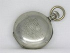 Antique 18s Rockford  transitional  Pocket Watch In A 3 Ounce Choo-choo Case