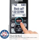 Panasonic Cordless Phone System Answering Machine 5 Handset Bluetooth Call Block