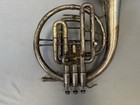 Vintage  the Martin  Silver Piston Mellophone Elkhart-ind  U s a 