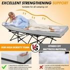 Camping Cot Mattress 2in Memory Foam Sleeping Pad soft Warm Non-slip Memory F   
