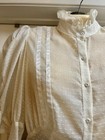 Vtg 1970s Stoplight Gunnie Style  Swiss Dot Gauze Prairie Boho Blouse Top Sz S