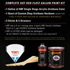Hot Rod Flatz Olive Drab Green Gallon Kit Urethane Flat Auto Car Paint Kit