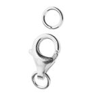 1pc Big Size 925 Sterling Silver Lobster Clasp Necklace Bracelet Findings 15mm